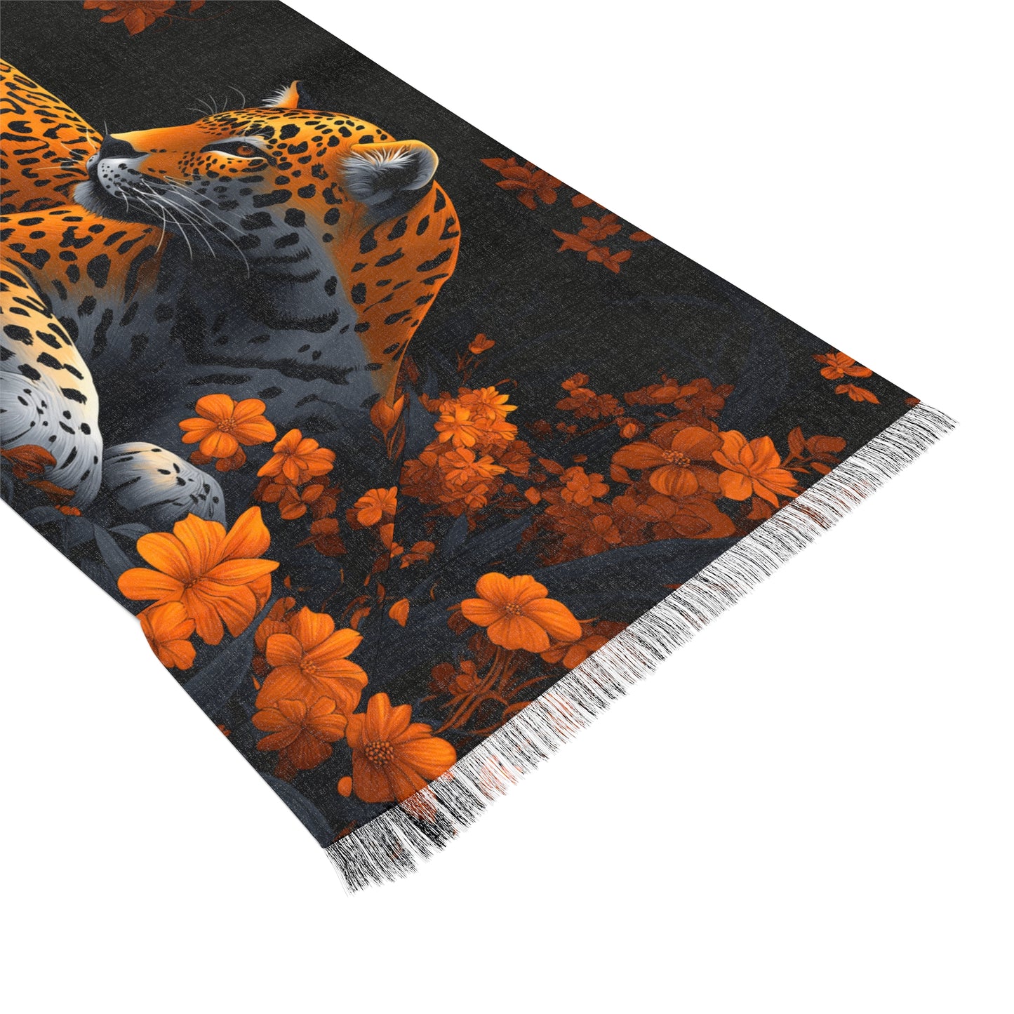 Wild Elegance Lightweight Scarf, Animal Print Shawl, Fashion Accessory, Gift for Her, Boho Style Scarf, Summer Wrap