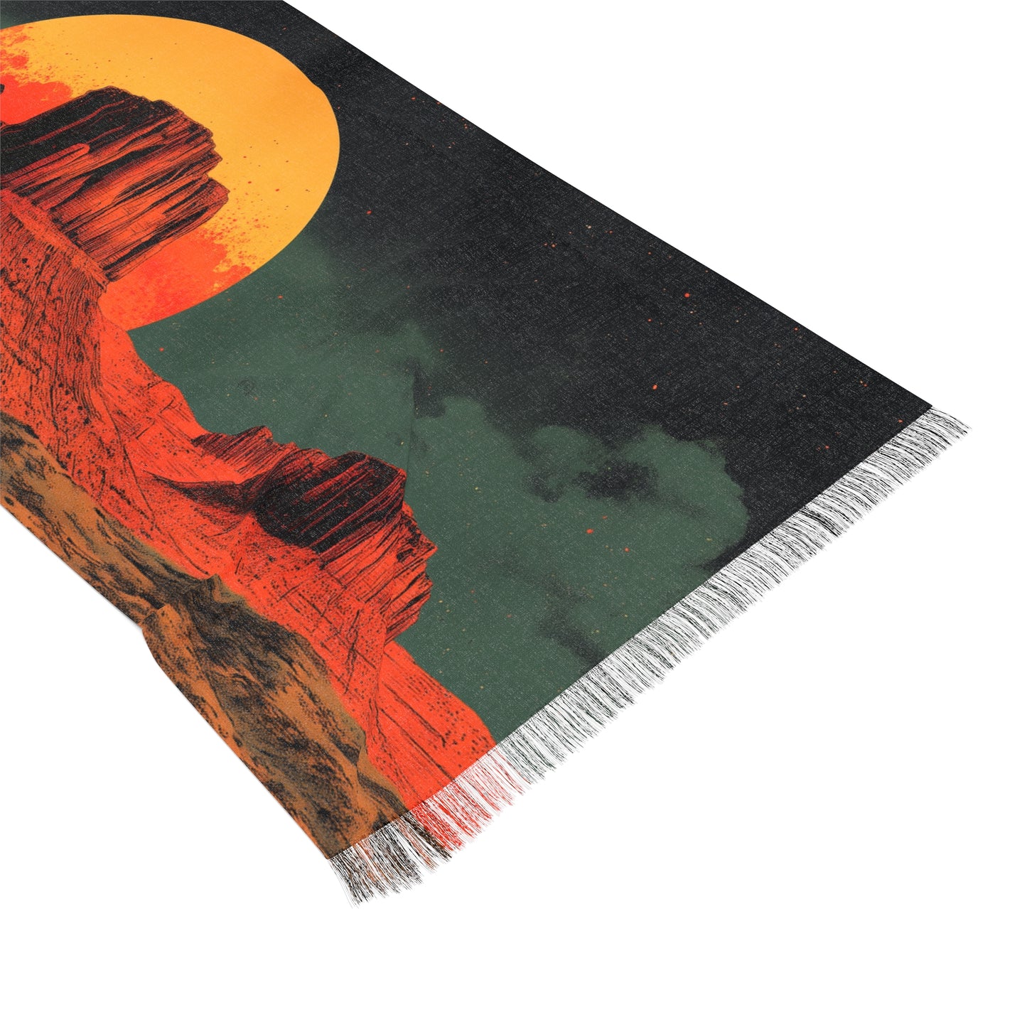 Desert Sunset Light Scarf – Bohemian Wrap for Fall, Travel Accessory, Gift for Her, Fashion Scarf, Beach Cover-up