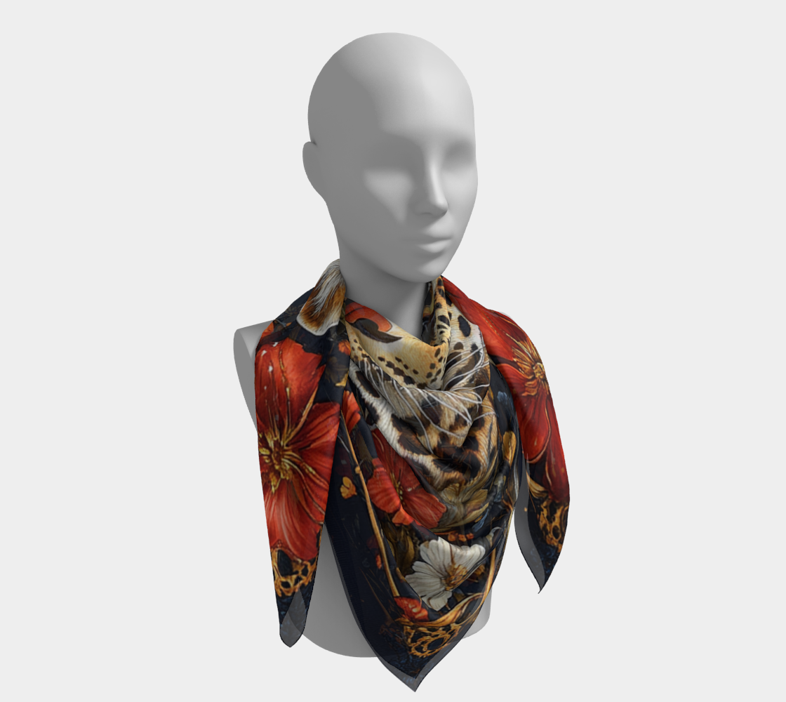 Fierce Elegance Silk Scarf