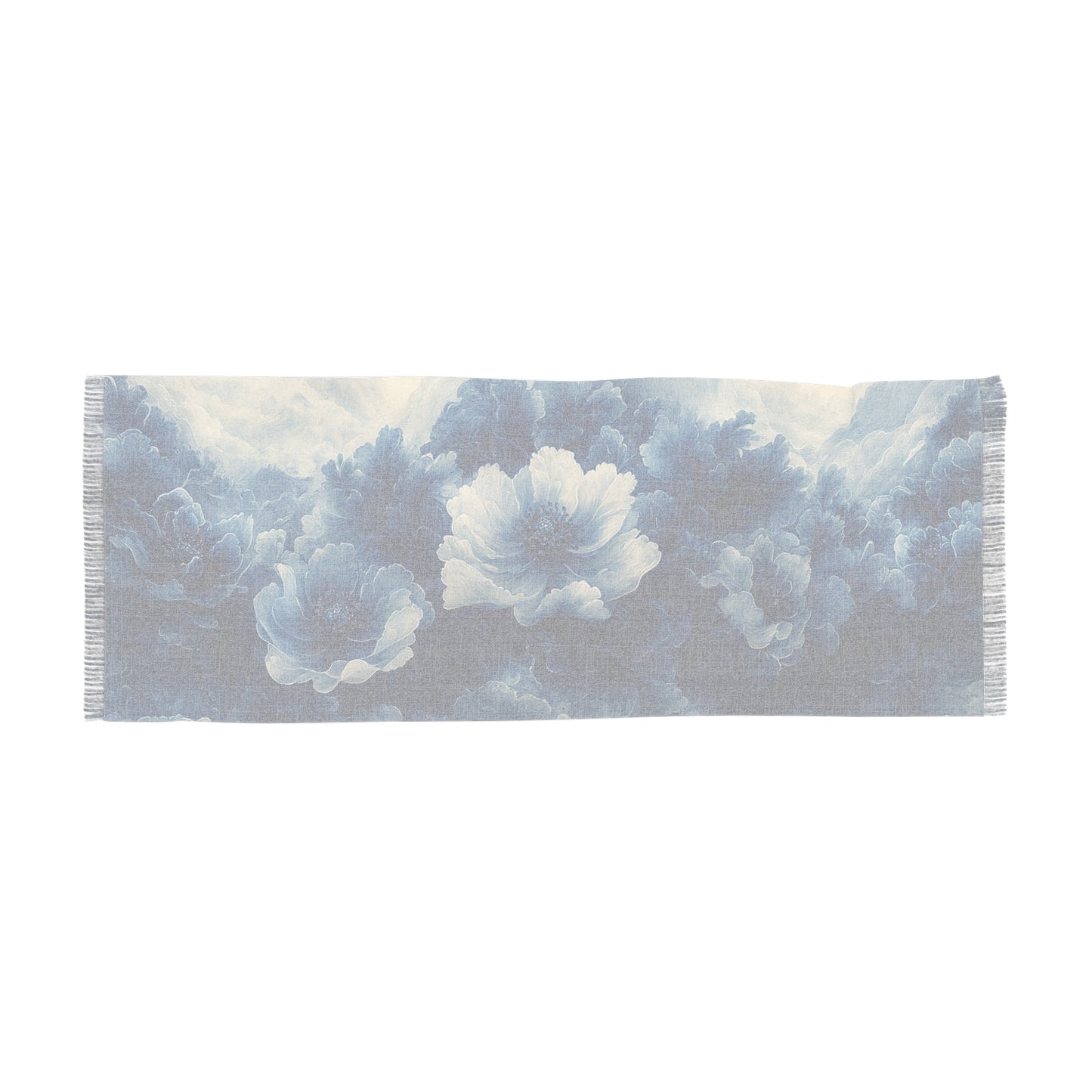 Floral Light Scarf, Elegant Summer Wrap, Boho Accessory, Gift for Her, Spring Fashion Must-Have