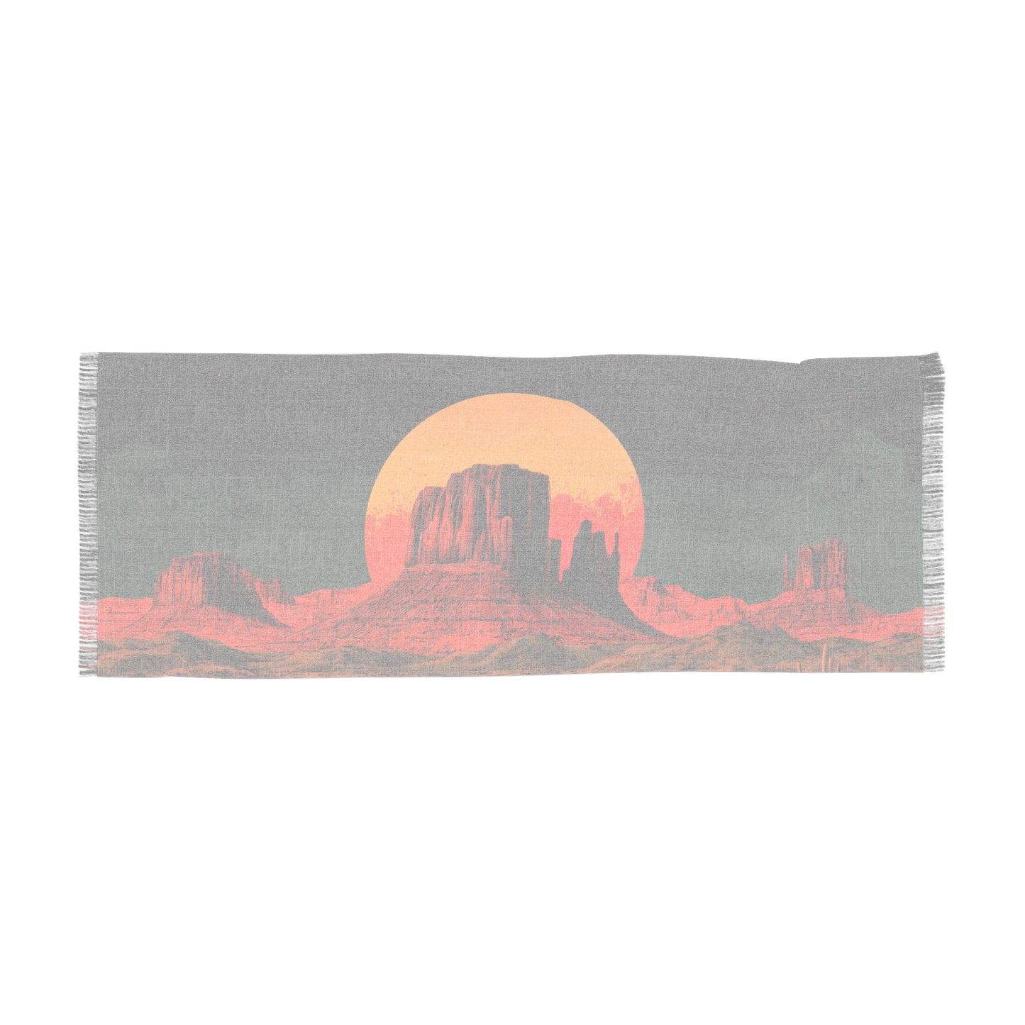 Desert Sunset Light Scarf – Bohemian Wrap for Fall, Travel Accessory, Gift for Her, Fashion Scarf, Beach Cover-up