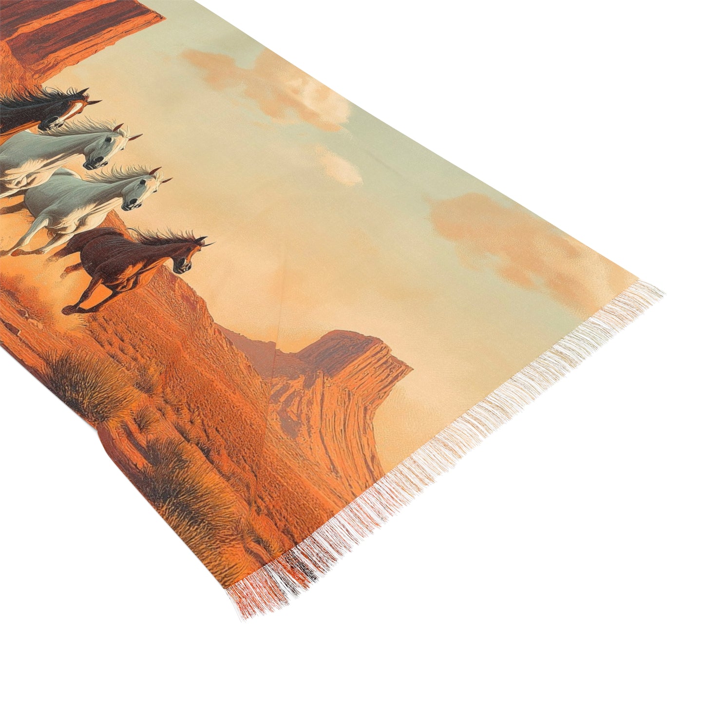 Sunset Mountain Light Scarf, Boho Accessories for Her, Travel Scarf, Summer Wrap, Beach Cover-up, Gift for Nature Lovers