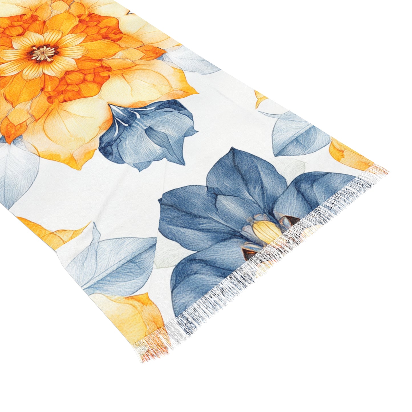 Sunburst Mandala Light Scarf - Perfect for Spring & Summer, Floral Accessory, Beach Cover-Up, Gift for Her, Casual Outfit Enhancer