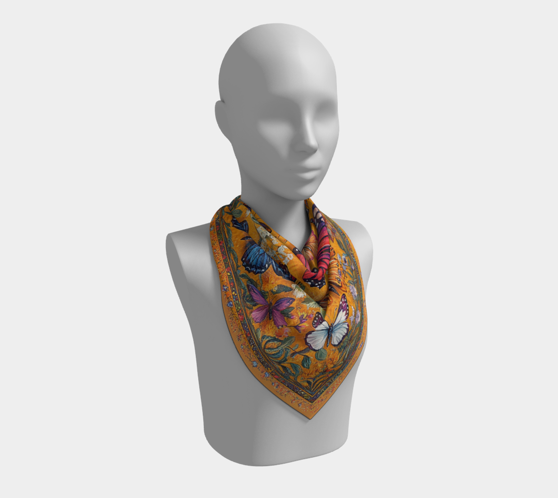 Butterflies Blossom Scarf