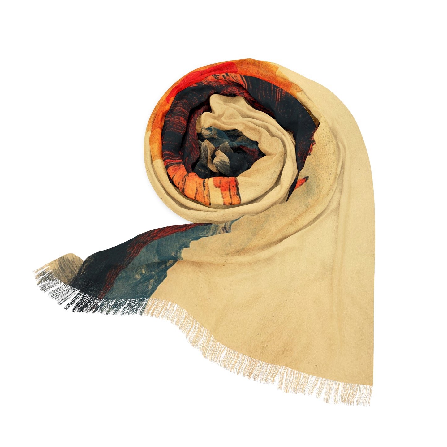 Desert Sunset Light Scarf | Bohemian Wrap, Summer Accessory, Beach Cover Up, Gift for Her, Travel Shawl