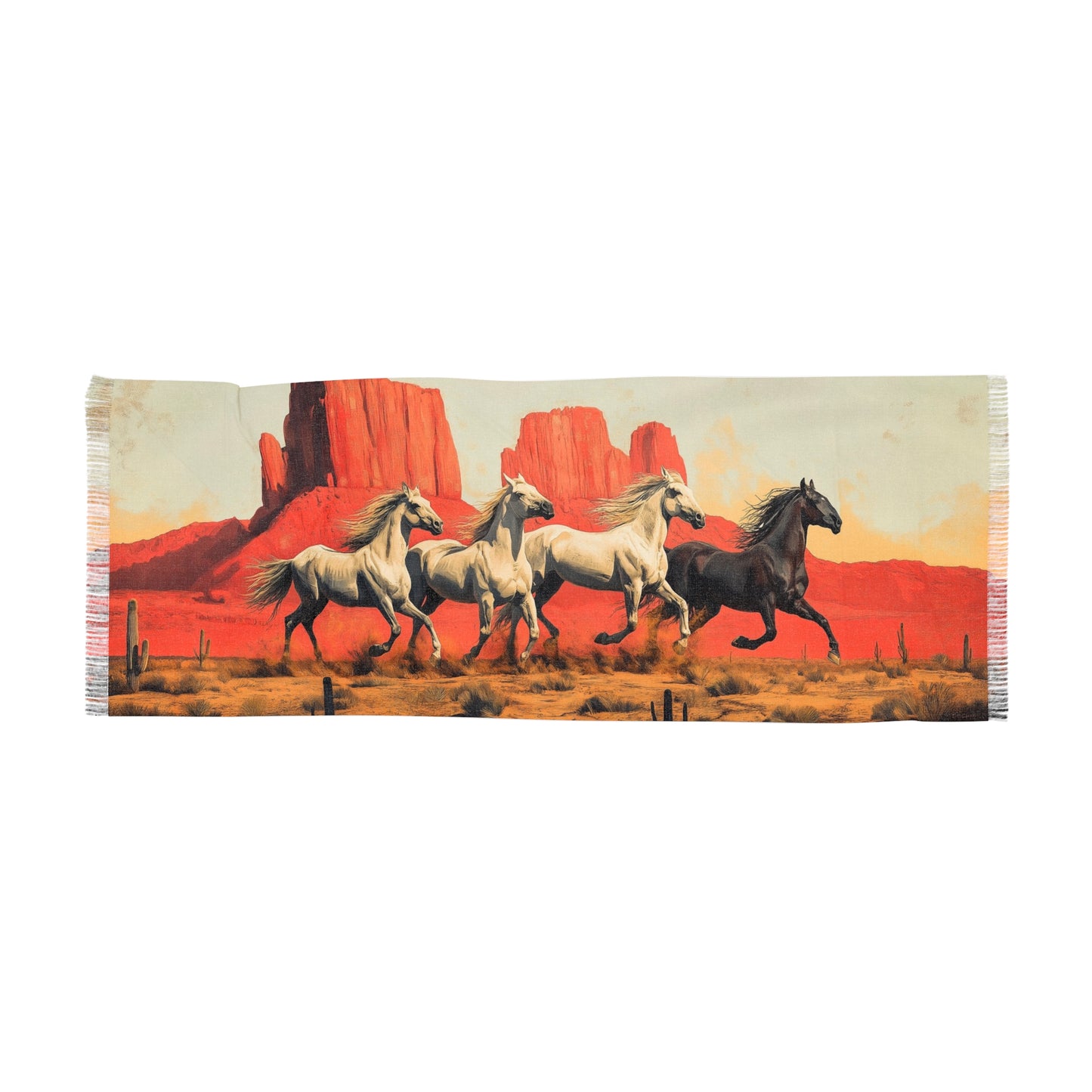 Wild Canyon Woven Scarf – “Run Free”