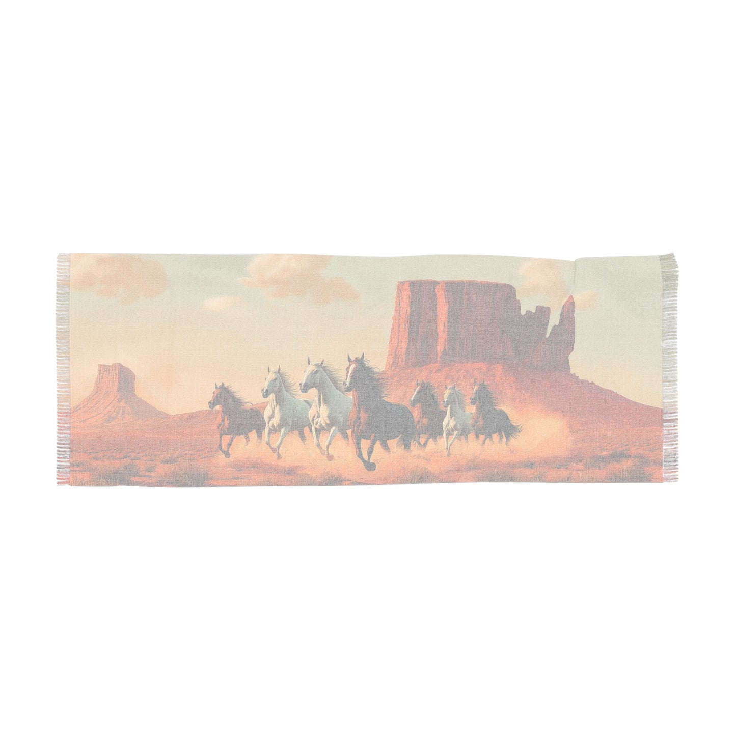 Sunset Mountain Light Scarf, Boho Accessories for Her, Travel Scarf, Summer Wrap, Beach Cover-up, Gift for Nature Lovers