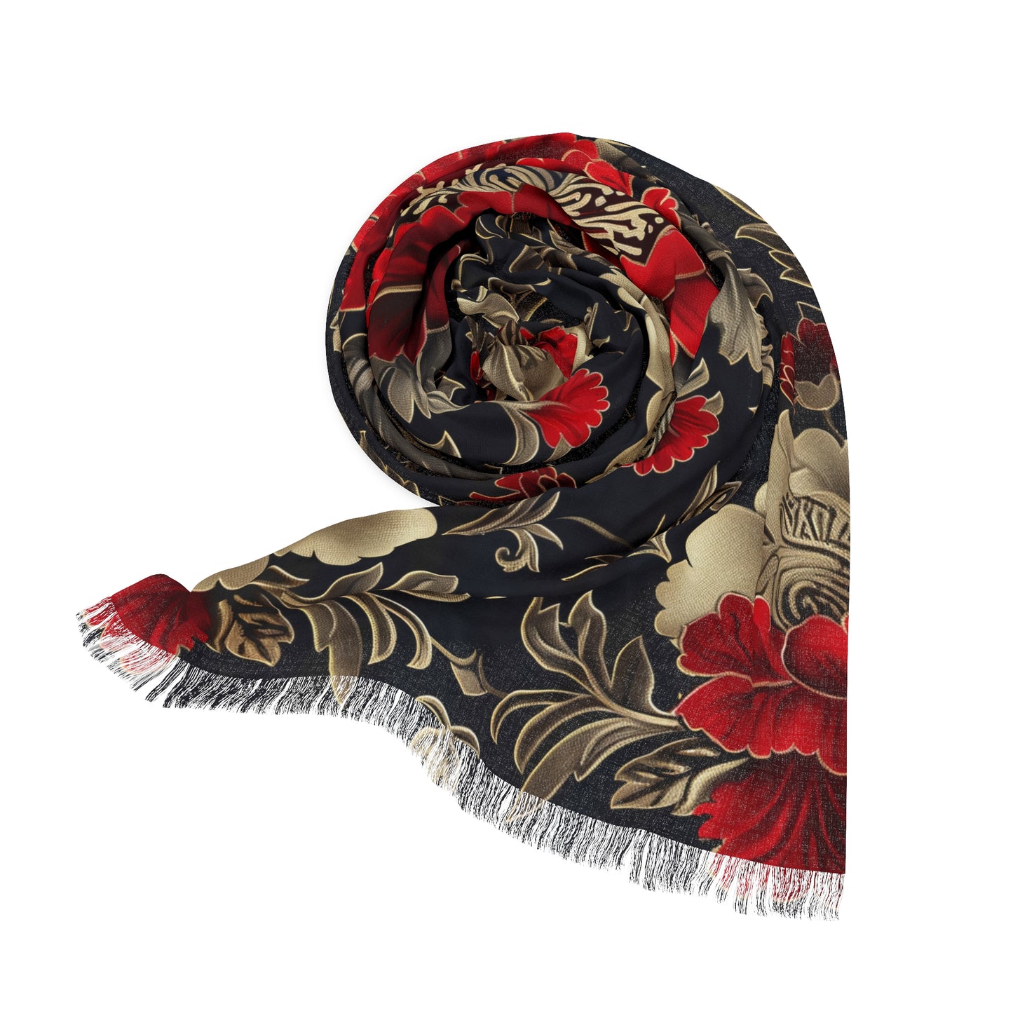 Elegant Floral Light Scarf, Wrap for Every Season, Perfect Gift for Her, Boho Style, Accessory for Festivals