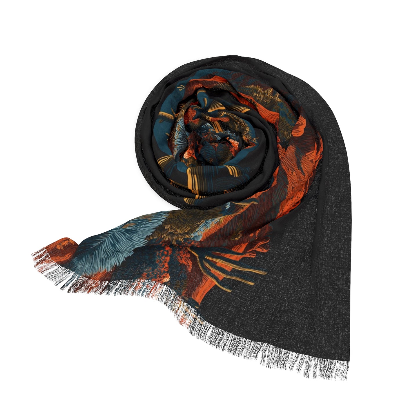 Desert Twilight Woven Scarf – “Cactus Bloom”