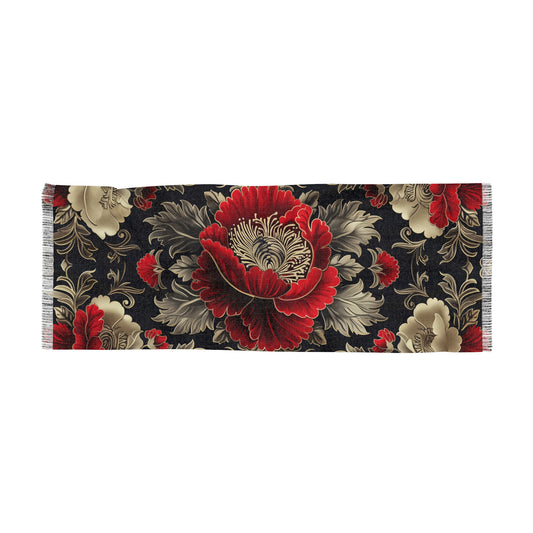 Elegant Floral Light Scarf, Wrap for Every Season, Perfect Gift for Her, Boho Style, Accessory for Festivals