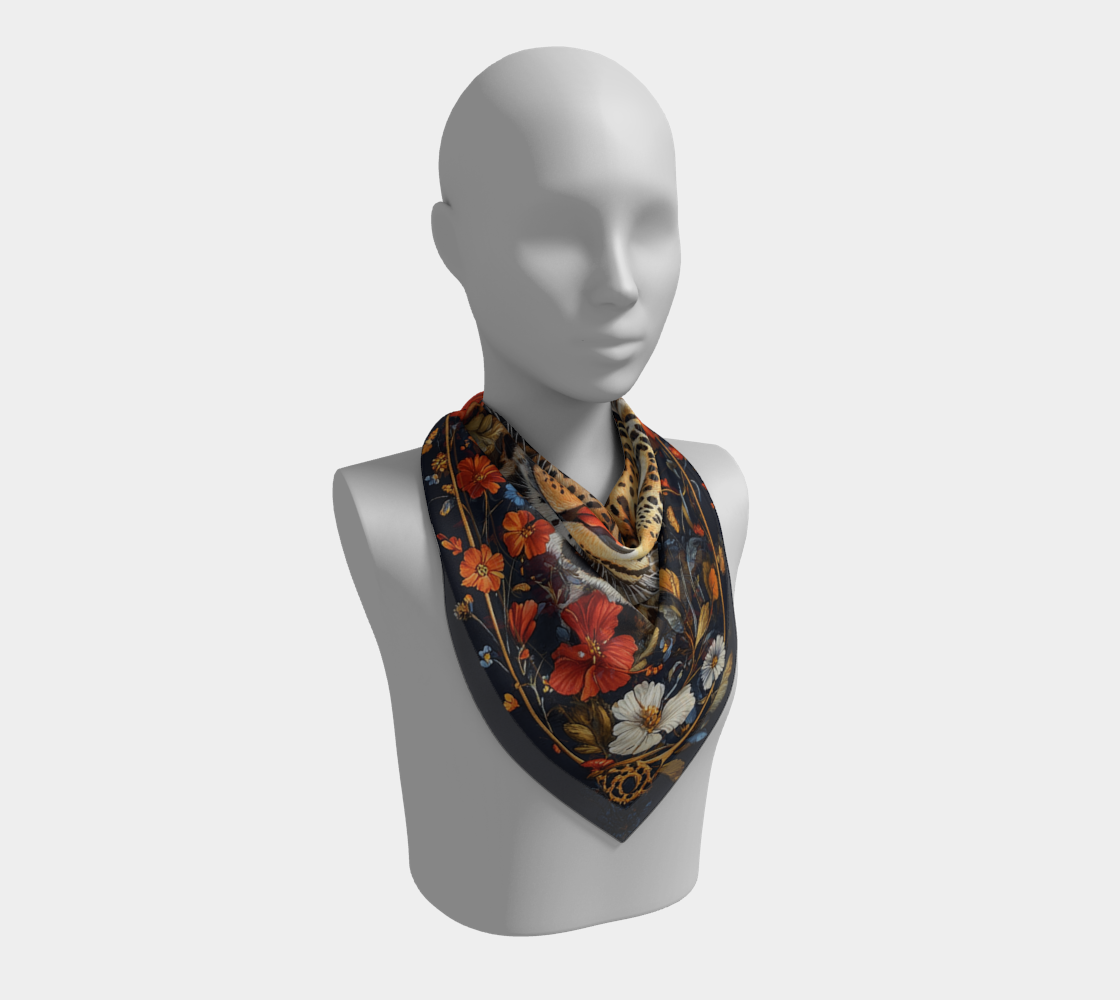 Fierce Elegance Silk Scarf