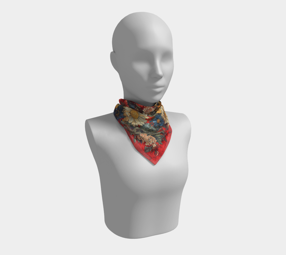 Eternal Bloom Silk Scarf