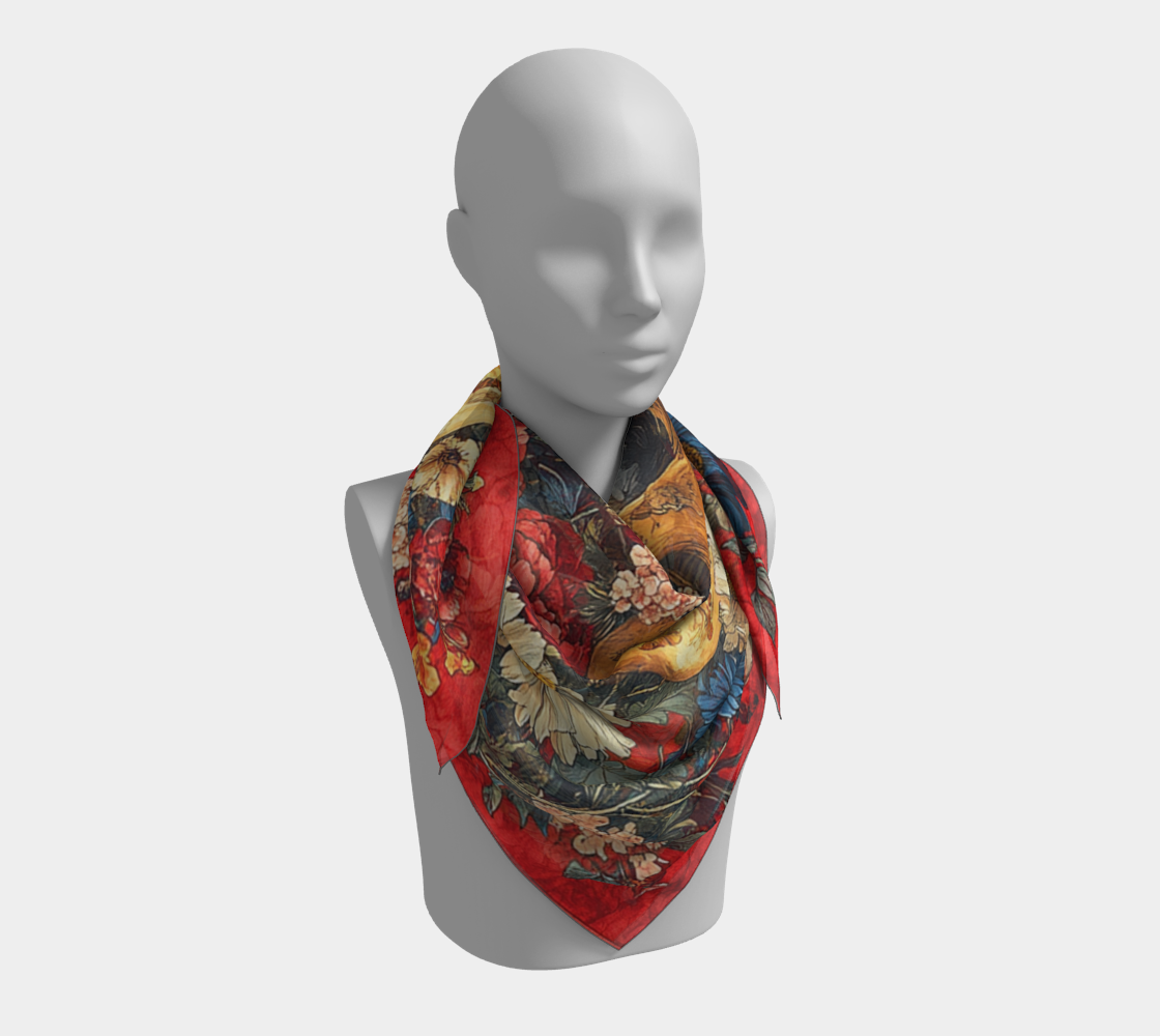 Eternal Bloom Silk Scarf