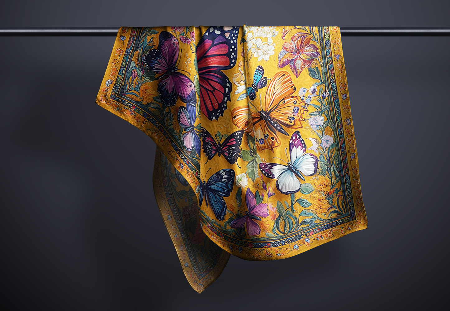 Butterflies Blossom Scarf