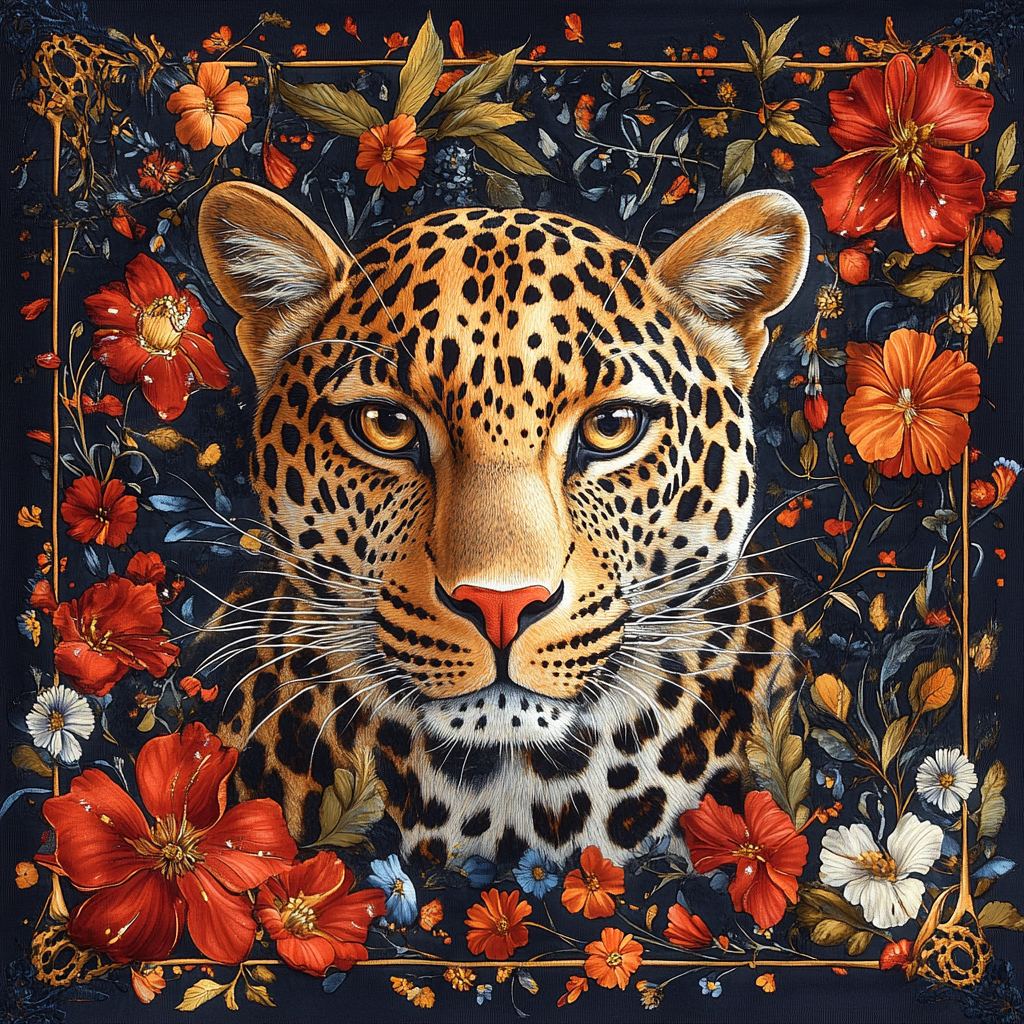 Fierce Elegance Silk Scarf