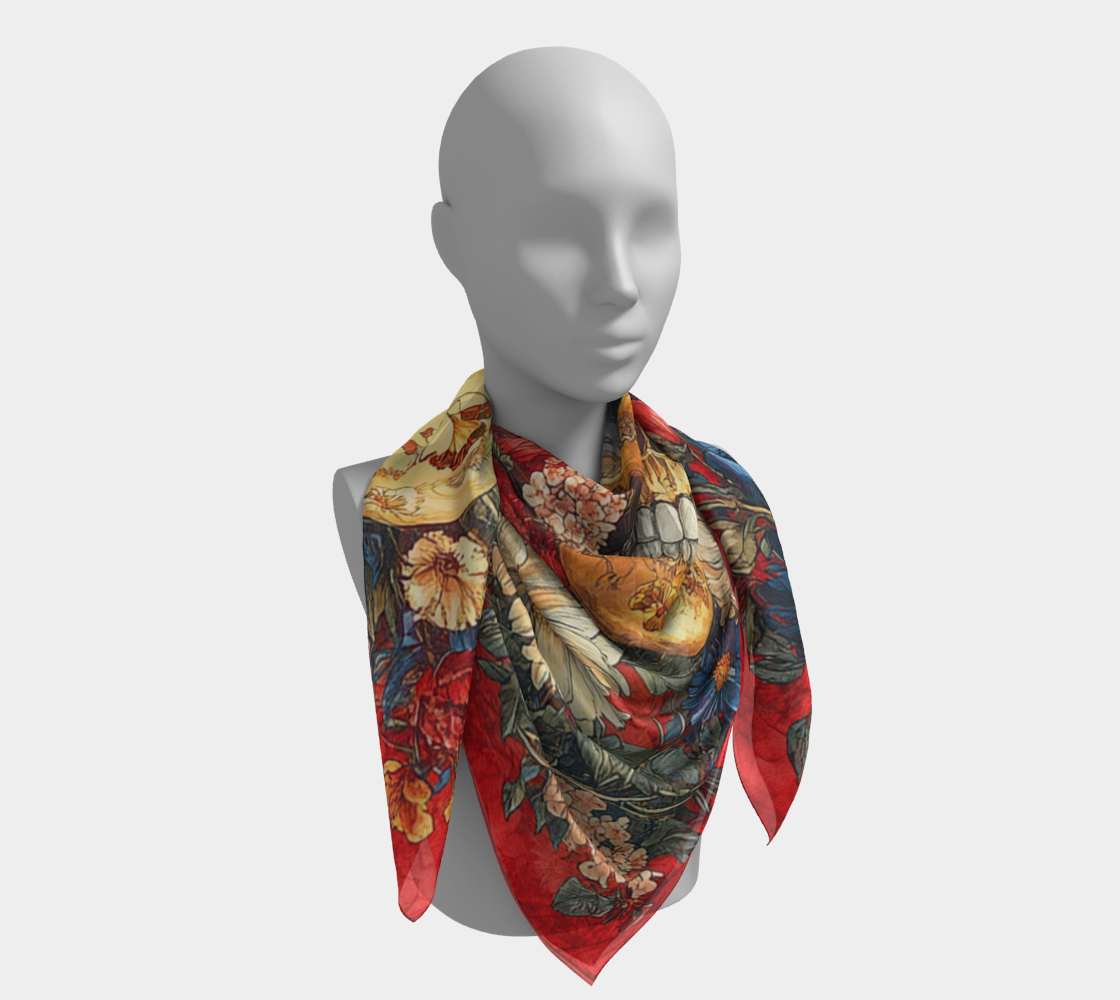 Eternal Bloom Silk Scarf