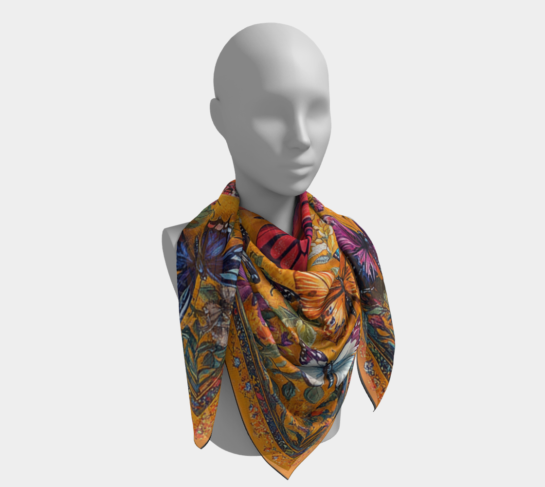 Butterflies Blossom Scarf