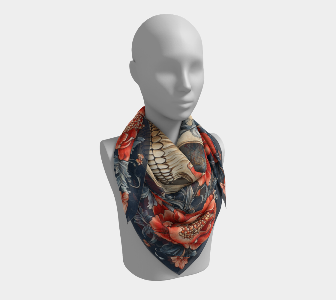 Eternal Bloom Scarf – Skull & Roses