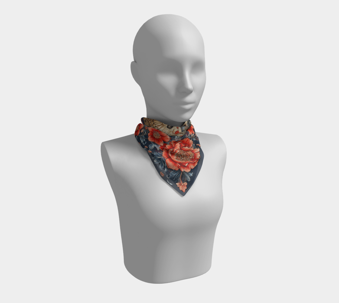 Eternal Bloom Scarf – Skull & Roses