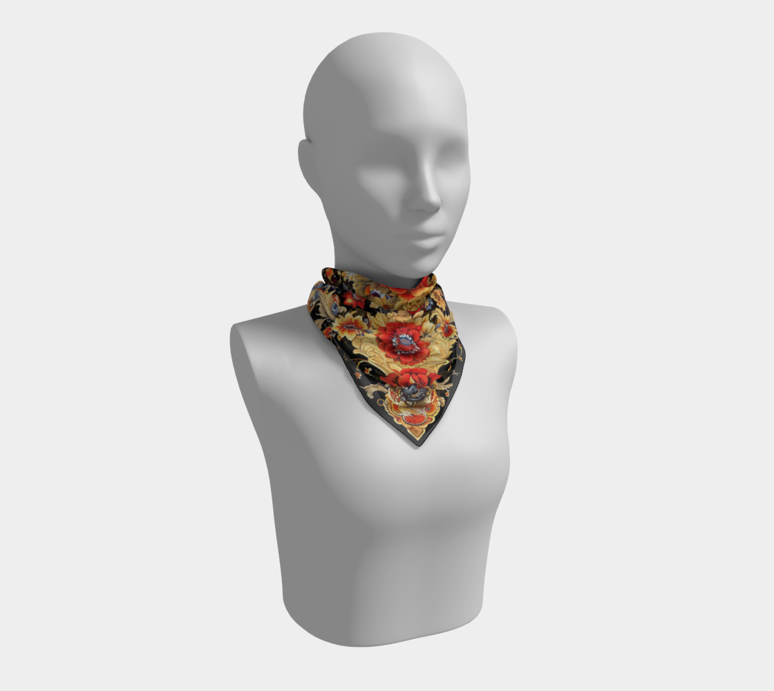 Royal Bloom Silk Scarf