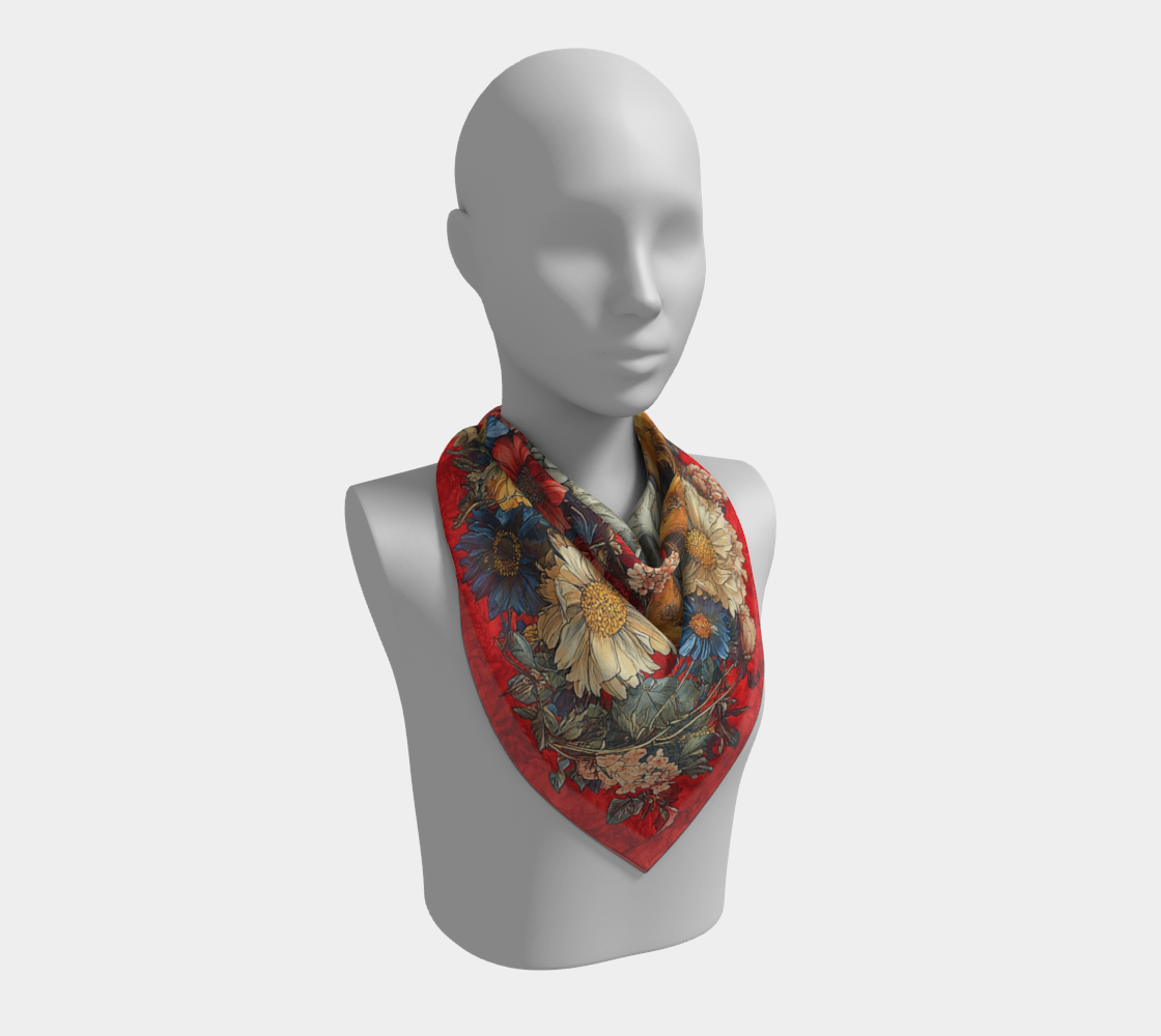 Eternal Bloom Silk Scarf